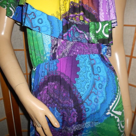 Nawty Fox Multicolor Single Shoulder Maxi Dress - Picture 4 of 9